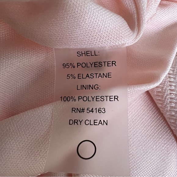 Tommy Hilfiger Women’s Stretchy Blush Pink Textured Midi Sheath Dress 14 NWT - Picture 8 of 11